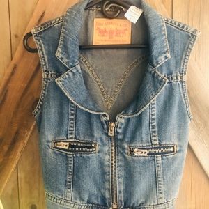 Rare, Unique Levi Strauss Denim Vest (no longer produced) S